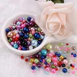 150pcs Mix 3-8mm Colorful Pearls Beads Imitation Plastic Beads for Needdlework Jewelry Making DIY Beacelet Necklace Findings