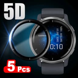 5D Soft Fibre Glass Protective Film For Garmin Venu 2 / Venu 2S Full Curved Cover Screen Protector for Smart Watch Accessories