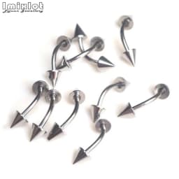 45/90Pcs Mixed Styles Stainless Steel Eyebrow Navel Belly Lip Tongue Nose Piercing Bar Ring Labret Barbell Tunnel Body Jewelry
