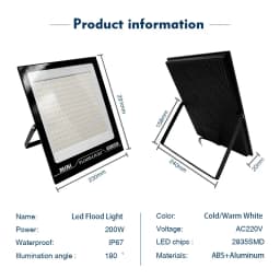 10W 20W 30W 50W 100W 150W 200W Led Flood Light 220V Outdoor Floodlight Spotlight IP67 Waterproof Street Lamp Landscape Lighting