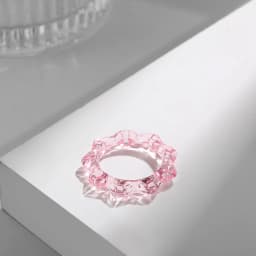 New Trendy Geometric Circle Stacked Finger Rings for Women Minimalist Transparent Multicolor Resin Acrylic Ring Korean Jewelry