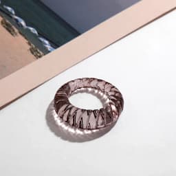 New Trendy Geometric Circle Stacked Finger Rings for Women Minimalist Transparent Multicolor Resin Acrylic Ring Korean Jewelry