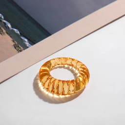 New Trendy Geometric Circle Stacked Finger Rings for Women Minimalist Transparent Multicolor Resin Acrylic Ring Korean Jewelry