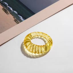 New Trendy Geometric Circle Stacked Finger Rings for Women Minimalist Transparent Multicolor Resin Acrylic Ring Korean Jewelry