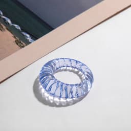 New Trendy Geometric Circle Stacked Finger Rings for Women Minimalist Transparent Multicolor Resin Acrylic Ring Korean Jewelry