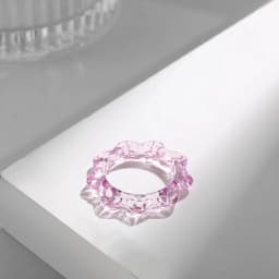 New Trendy Geometric Circle Stacked Finger Rings for Women Minimalist Transparent Multicolor Resin Acrylic Ring Korean Jewelry
