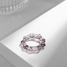 New Trendy Geometric Circle Stacked Finger Rings for Women Minimalist Transparent Multicolor Resin Acrylic Ring Korean Jewelry