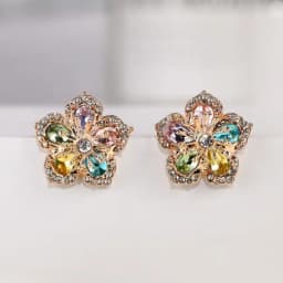 Chinese Style Folding Fan Modeling Crane Cloud Hanging Dangle Earrings for Women Hollow Asymmetric Drop Earring National Jewelry