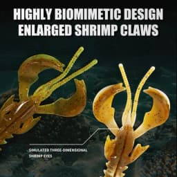 Supercontinent CRAZY 65mm/40mm Lobster Soft Lure Fishing Lures Attractive Shrimp odor salt Wobbler