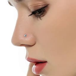 10pcs Stainless Steel Nose Stud Set Nose Piercing Set Nose Ring Nariz Bone Studs Screws for Man Women Nostril Body Jewelry 20G