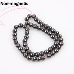 Natural Stone Magnetite Hematite Loose Beads Magnetic Black Gallstone for Women Jewelry Making DIY Bracelet Necklace Accessories