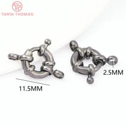 (2751)6PCS 11.5MM 13MM 15MM 21MM 24K Gold Color Brass 2 Holes Charms Bracelet Connector High Quality Diy Jewelry Accessories