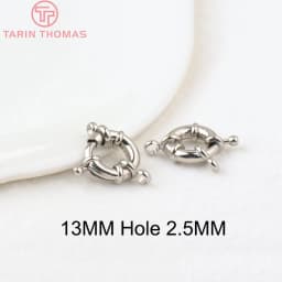 (2751)6PCS 11.5MM 13MM 15MM 21MM 24K Gold Color Brass 2 Holes Charms Bracelet Connector High Quality Diy Jewelry Accessories