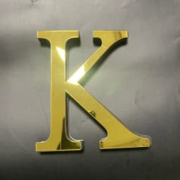 English Alphabet Acrylic Gold Wall Stickers Home Decor For Living Room Bedroom Cabinet 3D Mirror Poster Peel & Stick Wallpaper