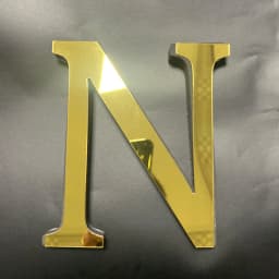 English Alphabet Acrylic Gold Wall Stickers Home Decor For Living Room Bedroom Cabinet 3D Mirror Poster Peel & Stick Wallpaper