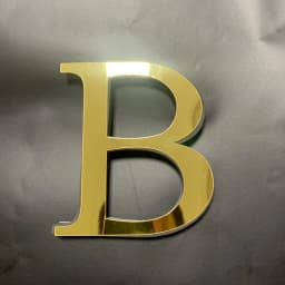 English Alphabet Acrylic Gold Wall Stickers Home Decor For Living Room Bedroom Cabinet 3D Mirror Poster Peel & Stick Wallpaper