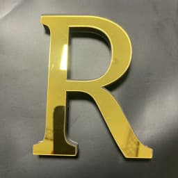 English Alphabet Acrylic Gold Wall Stickers Home Decor For Living Room Bedroom Cabinet 3D Mirror Poster Peel & Stick Wallpaper