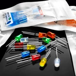 Diffused F5 5mm Led Diode Kit White Red Green Blue Yellow Orange 2V 3V Bulb Light Emitting Assortment Diy Arduino Pcb Circuit