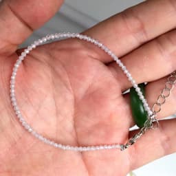Natural Stone Rose Quartz Amethysts 2/3/4mm Small Round Section Stone Bracelet Mini Bracelet Are Suitable for Men and Women Gift