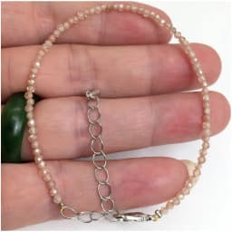 Natural Stone Rose Quartz Amethysts 2/3/4mm Small Round Section Stone Bracelet Mini Bracelet Are Suitable for Men and Women Gift