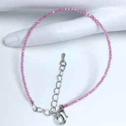 Natural Stone Rose Quartz Amethysts 2/3/4mm Small Round Section Stone Bracelet Mini Bracelet Are Suitable for Men and Women Gift