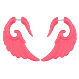 2pcs Acrylic Fake Plug Tunnel Earrings Gauges Faux Spiral Ear Taper Swirl Stud Cheater Stretcher Expander Piercing Body Jewelry