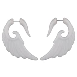 2pcs Acrylic Fake Plug Tunnel Earrings Gauges Faux Spiral Ear Taper Swirl Stud Cheater Stretcher Expander Piercing Body Jewelry