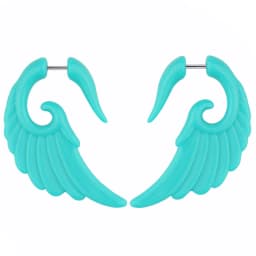 2pcs Acrylic Fake Plug Tunnel Earrings Gauges Faux Spiral Ear Taper Swirl Stud Cheater Stretcher Expander Piercing Body Jewelry