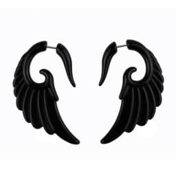 2pcs Acrylic Fake Plug Tunnel Earrings Gauges Faux Spiral Ear Taper Swirl Stud Cheater Stretcher Expander Piercing Body Jewelry