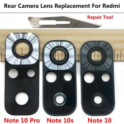 Camera Glass For Redmi Note 10 / Note 10 Pro / Note 10s 11 11s 10 5G Rear Back Camera glass Lens With Glue Adhesive