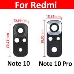 Camera Glass For Redmi Note 10 / Note 10 Pro / Note 10s 11 11s 10 5G Rear Back Camera glass Lens With Glue Adhesive