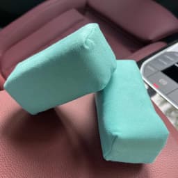 Lucullan Car Detailing Suede Sponge Applicator Use With Ceramic Coating For Cars Paint, Metal, Plastic Trim, Rubber & Glass