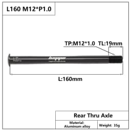 HEPPE MTB Road Bike Thru Axle Front Fork Shaft Skewers Rear Hub Thru Axle 12x142 12x148 12x100 12x110 M12xP1.0/P1.5 Bike Parts