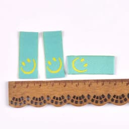 50Pcs 8colors Embroidery Labels Sewing Clothes Handmade Accessories For Kids Care Bags Clothing Tags Garment Crafts 1.5x4cm