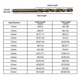HSS baked yellow twist drill hand electric drill full grind straight handle metal drill bit woodwork drilling accessory tool set