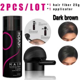 SEVICH Hair Building Fiber Set Cover Sparse Hair Or Bald Spots Hair Loss Regrowth Treatment Keratin Hair Fiber Powder Applicator