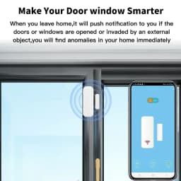 Tuya WiFi Zigbee Door Sensor Window Sensor Contact Sensor For Smart Home Smart Life APP Remote Control for Yandex Alexa