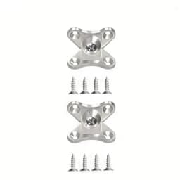 10/20/30 pcs Zinc Alloy Butterfly Corner Bracket, Plank Corner Connector, Removable Corner Bracket, with Screws