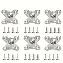 10/20/30 pcs Zinc Alloy Butterfly Corner Bracket, Plank Corner Connector, Removable Corner Bracket, with Screws