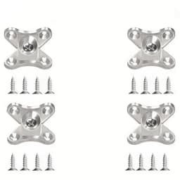 10/20/30 pcs Zinc Alloy Butterfly Corner Bracket, Plank Corner Connector, Removable Corner Bracket, with Screws