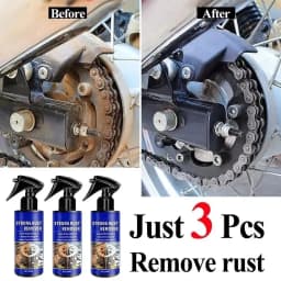 Automotive Car Rust Remover Spray Clean Metal Iron Quickly Auto Exhaust Pipe Rust Derusting Spray Stain Removal Agent
