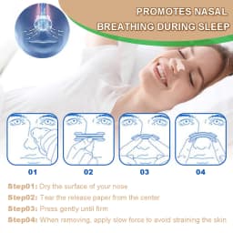 10/15/20/30pcs Anti-Snoring Nose Strips - Breathable and sticky nose strips, improve sleep, relieve snoring and enhance breathin