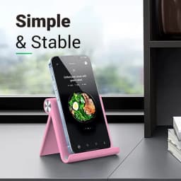 Adjustable Phone Holder Stand Portable Foldable Desktop Phone Support Universal Cell Phone Stand for iPhone, Samsung
