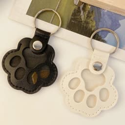 Memorial Leather Pet Hair Storage Bag Cat Paw Keychain Multifunctional Portable Keychain