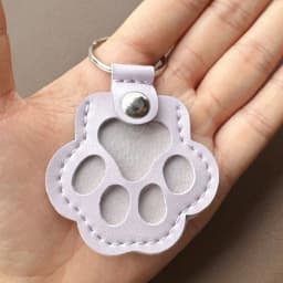 Memorial Leather Pet Hair Storage Bag Cat Paw Keychain Multifunctional Portable Keychain