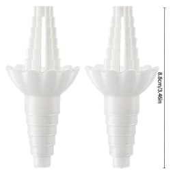 Universal Bottle Emptying Kit - Reusable Liquid Transfer Connector with No Waste Funnel Adapter, Compatible with Soap, Shampoo