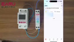 EARU Tuya WiFi Smart Circuit Breaker MCB 63A Timer Power Energy kWh Voltage Current Meter Protector Voice Remote Control Switch