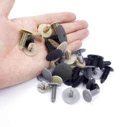 50 Pcs Mix Car Door Panel Bumper Fixed Screw Square Round head Nut Screw Fixed Grommet Clip Plastic Snap In Fastener