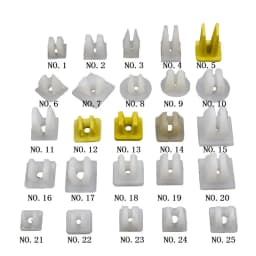 50 Pcs Mix Car Door Panel Bumper Fixed Screw Square Round head Nut Screw Fixed Grommet Clip Plastic Snap In Fastener