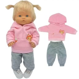 35cm Baby Doll Clothes Set Hat for 38cm Nenuco Ropa Y Su Hermanita Toy Doll Accessories